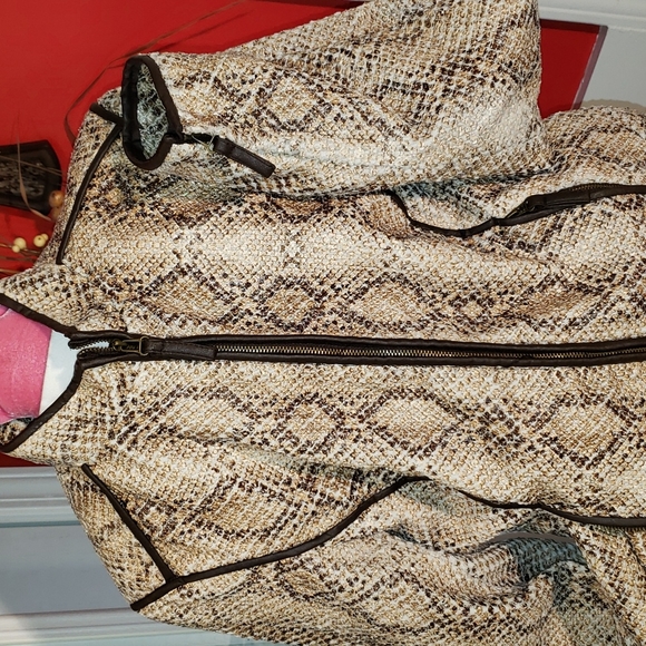 FF 💘MAX STUDIO VINTAGE ANIMAL PRINT HOBO SOHO CHIC BLAZER JACKET COAT - Picture 4 of 17